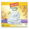 Glad 13 gal Trash Bags, 24 in x 27.38 in, Extra Heavy-Duty, .95 Mil, White, 80 PK 78902BX